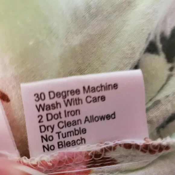 Antica Sartoria XXL 3 Top Tunic Green Pink Floral Boho Resort Beach Cottage - Picture 7 of 7